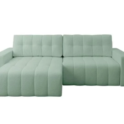 Rohová rozkládací sedací souprava WAPATO - světlá mátová