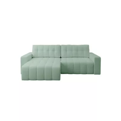 Rohová rozkládací sedací souprava WAPATO - světlá mátová