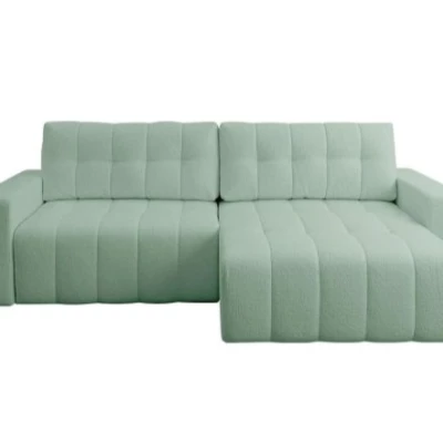 Rohová rozkládací sedací souprava WAPATO - světlá mátová