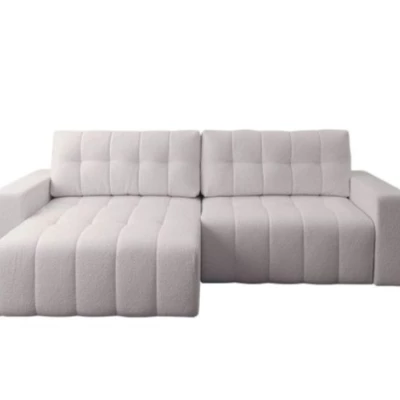 Rohová rozkládací sedací souprava WAPATO - světlá levandulová