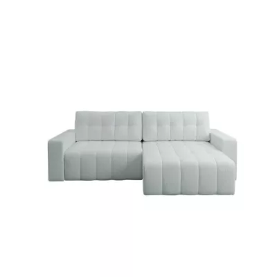 Rohová rozkládací sedací souprava WAPATO - světlá šedá