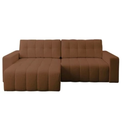 Rohová rozkládací sedací souprava WAPATO - hnědá