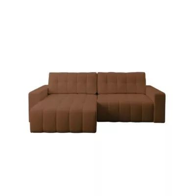 Rohová rozkládací sedací souprava WAPATO - hnědá