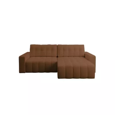 Rohová rozkládací sedací souprava WAPATO - hnědá