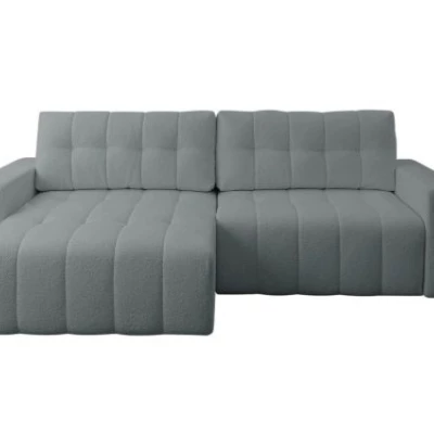 Rohová rozkládací sedací souprava WAPATO - světlá grafitová