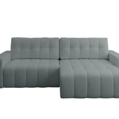 Rohová rozkládací sedací souprava WAPATO - světlá grafitová