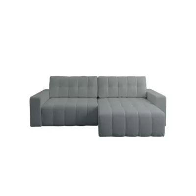 Rohová rozkládací sedací souprava WAPATO - světlá grafitová