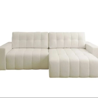 Rohová rozkládací sedací souprava WAPATO - krémová