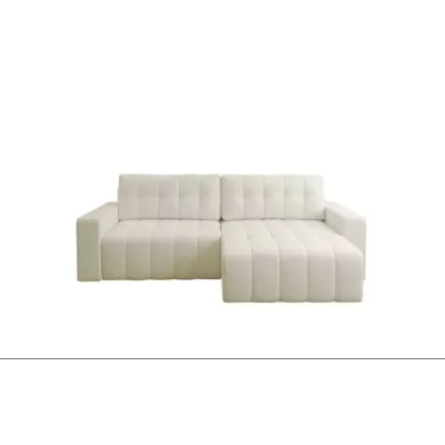 Rohová rozkládací sedací souprava WAPATO - krémová