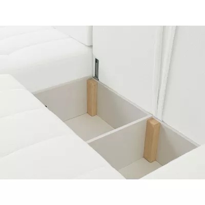 Rohová rozkládací sedací souprava WAPATO - světlá šedá