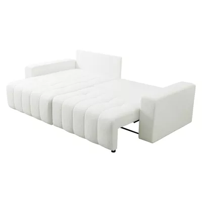 Rohová rozkládací sedací souprava WAPATO - světlá grafitová