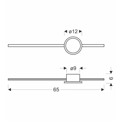 Kovové LED nástěnné světlo BATUTA 2 - 12W, 3000K (teplá bílá), patina