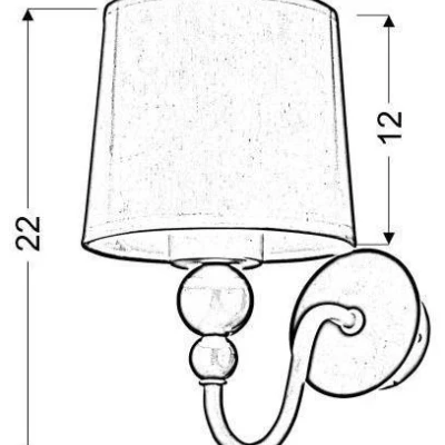 Nástěnné svítidlo do dětského pokoje BEBE - 1xE27, 60W, růžové / bílé