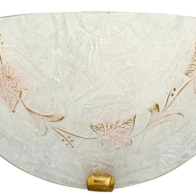 Nástěnné osvětlení BONA - 1xE27, 60W, mosazné / bílé