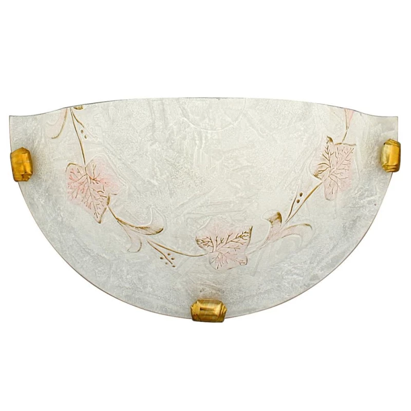 Nástěnné osvětlení BONA - 1xE27, 60W, mosazné / bílé