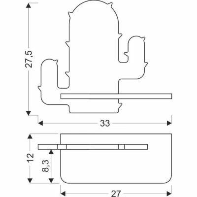 Dětská LED nástěnná lampička do zásuvky CACTUS 1 - 4W, 4000K (denní bílá), zelená