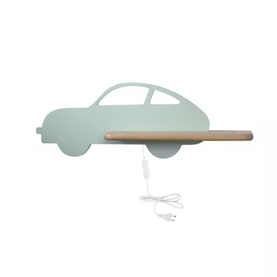 Dětské LED nástěnné svítidlo do zásuvky CAR 1 - 5W, 4000K (denní bílá), mátové