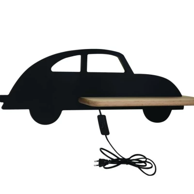 Nástěnné LED dětské světlo do zásuvky CAR 2 - 5W, 4000K (denní bílá), černé