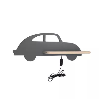 Nástěnné LED dětské světlo do zásuvky CAR 2 - 5W, 4000K (denní bílá), šedé