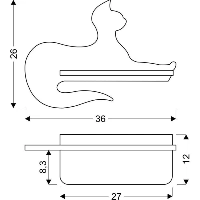 Dětská nástěnné LED světlo do zásuvky CAT - 5W, 4000K (denní bílá), černé