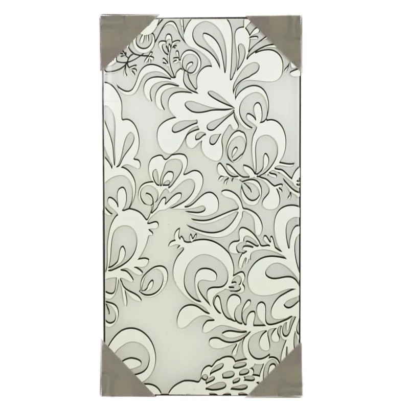 Stropní přisazené osvětlení CEDRA - 2xE27, 60W, 48x25cm, hranaté, chromované / bílé