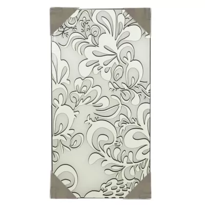 Stropní přisazené osvětlení CEDRA - 2xE27, 60W, 48x25cm, hranaté, chromované / bílé