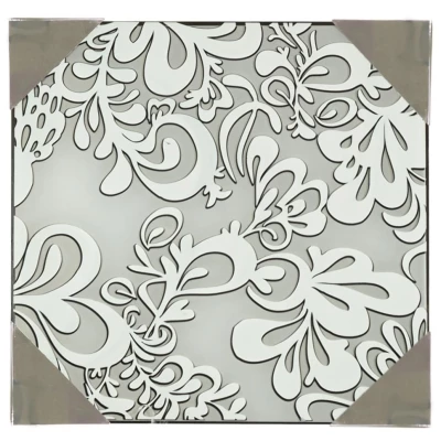 Stropní přisazené osvětlení CEDRA - 3xE27, 60W, 40x40cm, hranaté, chromované / bílé