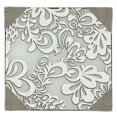 Stropní přisazené osvětlení CEDRA - 3xE27, 60W, 40x40cm, hranaté, chromované / bílé