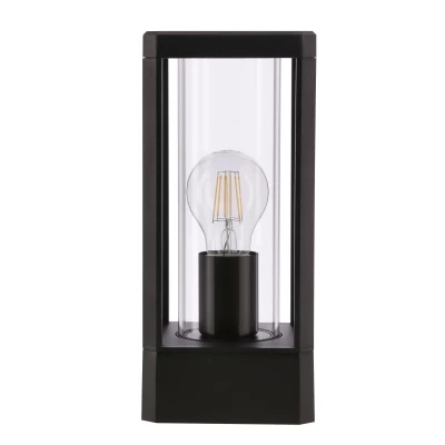 Stojací venkovní lampička CISSUS - 1xE27, 60W, černá