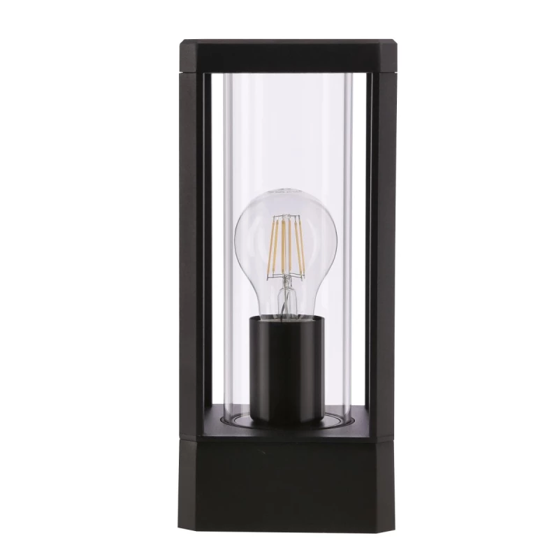 Stojací venkovní lampička CISSUS - 1xE27, 60W, černá