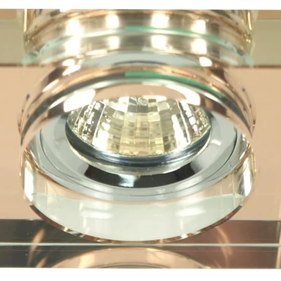 Set 3x zápustné LED stropní světlo CLARKSTON - 3xGU10, 3W, 3000K (teplá bílá), chromované / hnědé