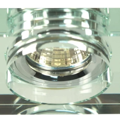 Zápustné stropní osvětlení CLARKSTON - 1xGU5,3, MR16, 50W, chromované / čiré