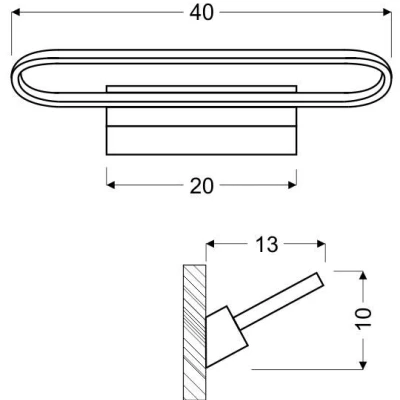 Moderní nástěnné LED osvětlení COVER - 15W, 4000K (denní bílá), bílé