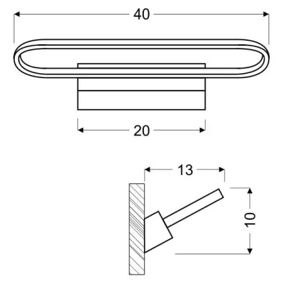Moderní nástěnné LED osvětlení COVER - 15W, 4000K (denní bílá), bílé