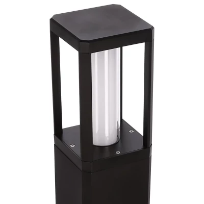 Venkovní LED sloupek CROCUS - 2x6W, 3000K (teplá bílá), černý