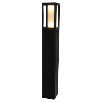 Venkovní LED sloupek CROCUS - 2x6W, 3000K (teplá bílá), černý