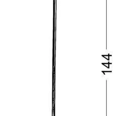 Moderní podlahová lampa DECOR - 1xE27, 60W, chromovaná / červená