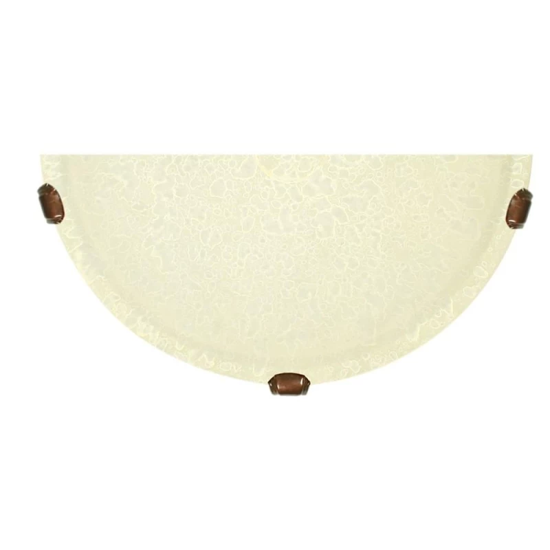 Nástěnné skleněné osvětlení DITREVI - 1xE27, 60W, patina / béžové