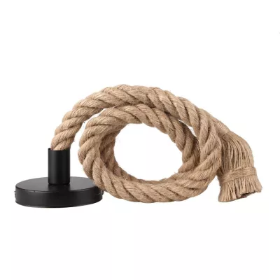 Provazový závěs DORANA - 1xE27, 60W, hnědý