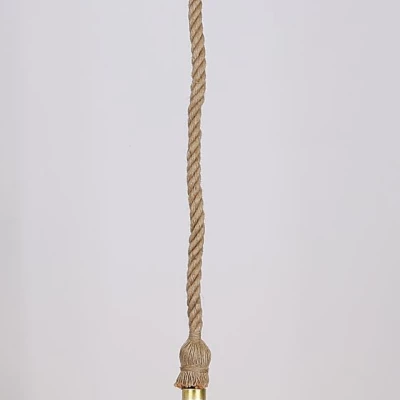 Provazový závěs DORANA - 1xE27, 60W, hnědý