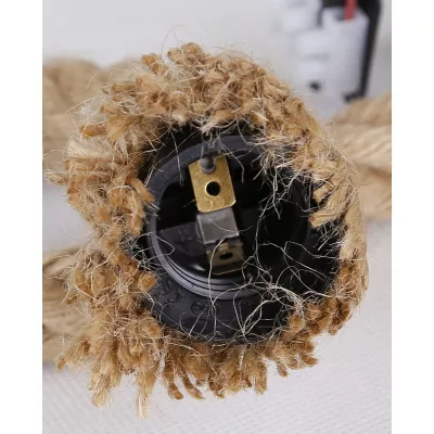 Provazový závěs DORANA - 1xE27, 60W, hnědý