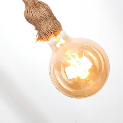 Provazový závěs DORANA - 1xE27, 60W, hnědý