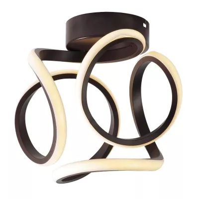 Designové stropní LED osvětlení DOUGLAS - 11W, 4000K (denní bílá), hnědé