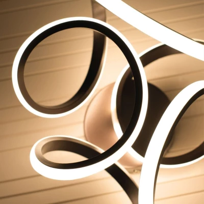 Designové stropní LED osvětlení DOUGLAS - 11W, 4000K (denní bílá), hnědé