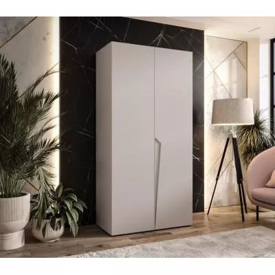 Šatní skříň 100 cm SORAYA 1 - kašmír / kašmírový úchyt