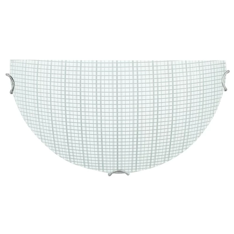 Moderní nástěnné skleněné osvětlení ELITA - 1xE27, 60W, chromované / bílé