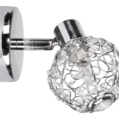 Nástěnné designové osvětlení COLLAR - 1xG9, 40W, chromované