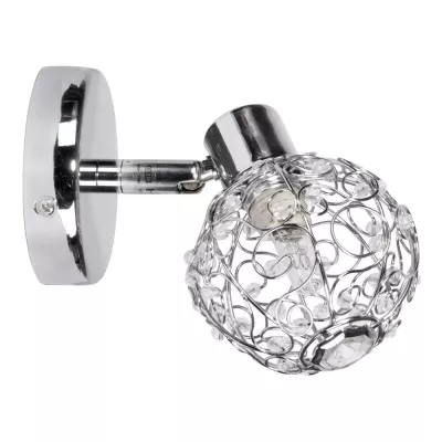 Nástěnné designové osvětlení COLLAR - 1xG9, 40W, chromované