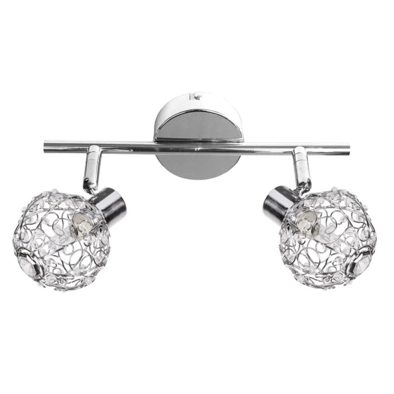 Nástěnné / stropní moderní osvětlení COLLAR - 2xG9, 40W, chromované