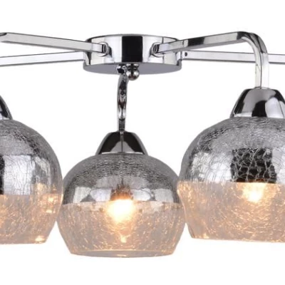 Designové stropní osvětlení CROMINA - 5xE27, 60W, chromované
